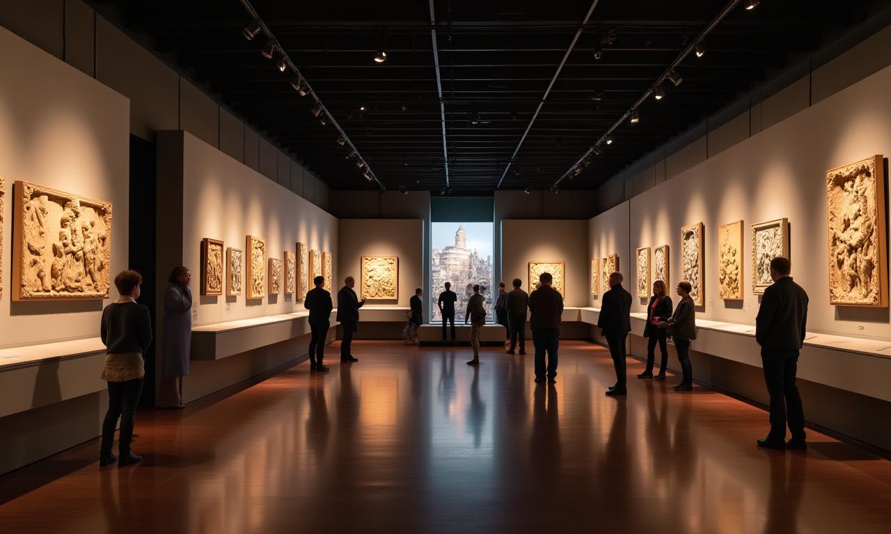 Installatie van 'De Gouden Eeuw' Tentoonstelling