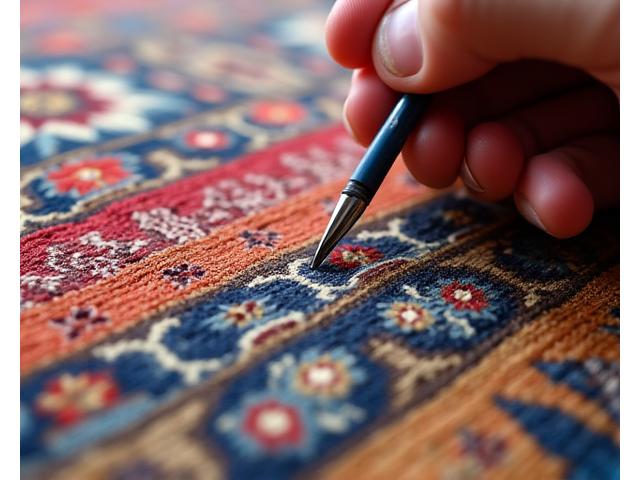 Restauratie van een antiek wandtapijt uit een privécollectie